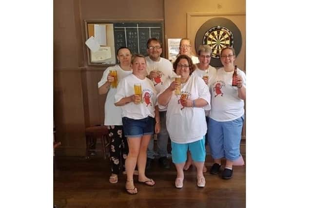 Charity darts event in 2018 at The Stag.