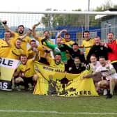 Dingle Rovers celebrate their Pink Cup final success. 

Picture: Sam Stephenson.