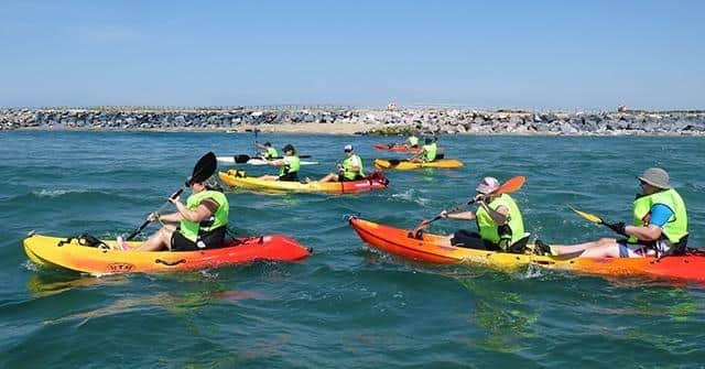 Hayling Island kayak around the island.