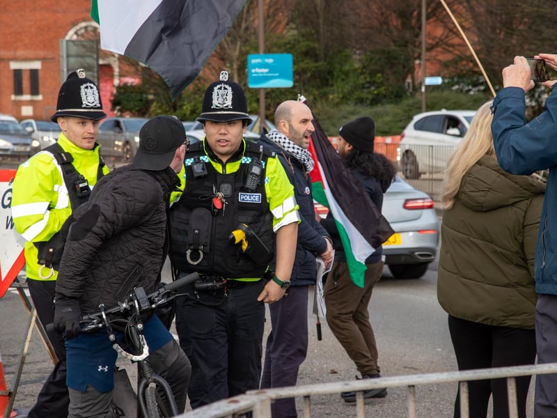 Tempers flared as some passers by disagreed with the protest
Photos by Alex Shute