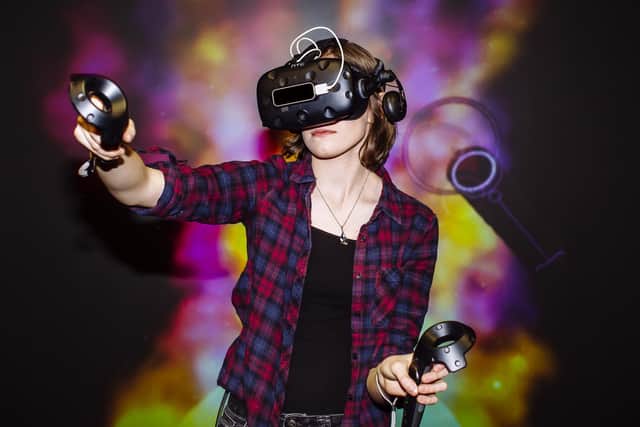 Sophisticated VR tech goes on display at the University of Portsmouth. Photo: Helen Yates.