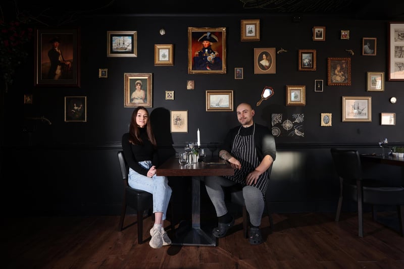 New restaurant Smoke & Mirrors is to open later this week on the High Street in Old Portsmouth. Pictured are owners Jordan Thompson and Caitlyn Odin.

Monday 12th February 2024.

Picture: Sam Stephenson.