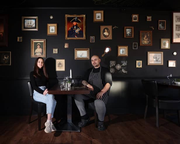 New restaurant Smoke & Mirrors is to open later this week on the High Street in Old Portsmouth. Pictured are owners Jordan Thompson and Caitlyn Odin.

Monday 12th February 2024.

Picture: Sam Stephenson.