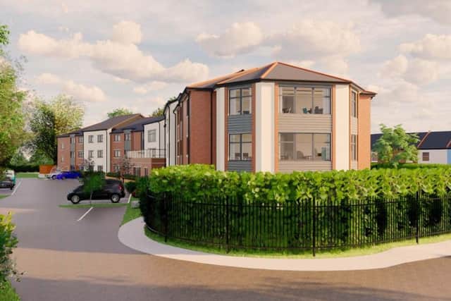What the proposed veterans care home facility on the former St James' Hospital site could look like.