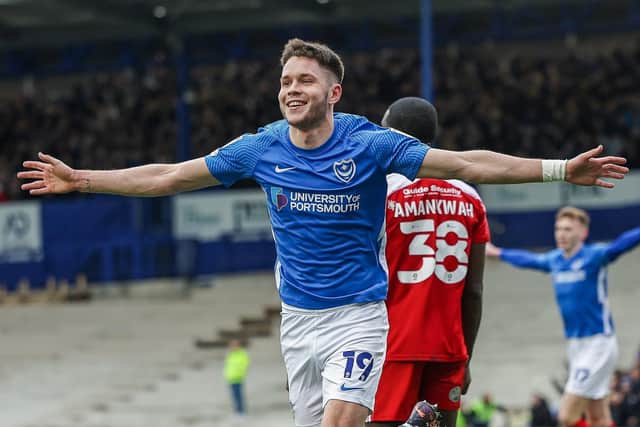 George Hirst enjoyed a profitable day in front of goal against Accrington today