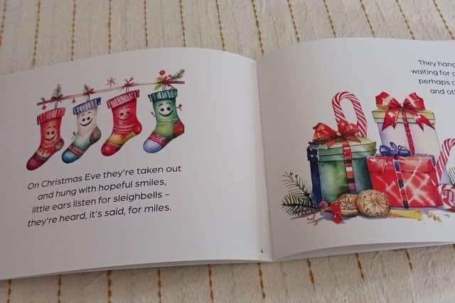 'Christmas Socks' written by Tina Cathleen MacNaughton, illustrated by Michael MacNaughton.