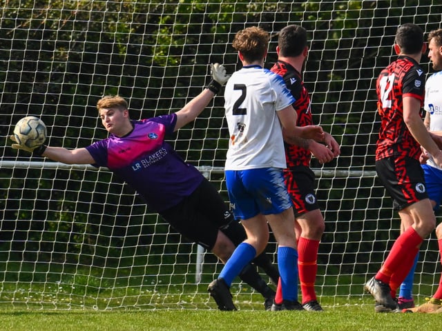 Clanfield keeper Ash Wright. Picture by Richard Murray