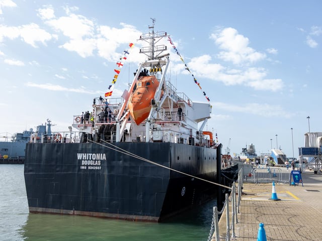 Pictured - The Whitonia was on display, a local refuelling vessel that operates around the Solent

Photos by Alex Shute