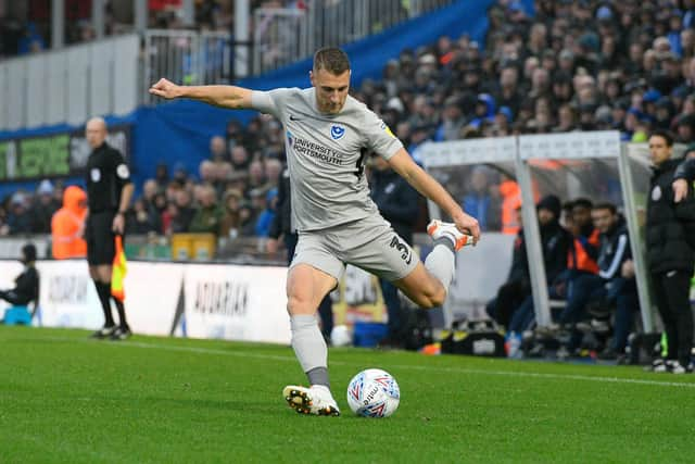 Lee Brown is out of contract at Pompey at the end of the season. Picture: Graham Hunt