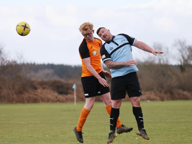AFC Farlington (orange/black) v AFC Prospect Farm Rangers. Picture by Kevin Shipp
