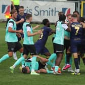 Pompey won their latest pre-season friendly 1-0 against the Hawks on Saturday.     Picture: Dave Haines
