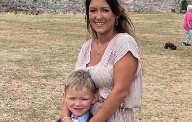 Chloe Rye-Kerr and son Hugo. Picture: Contributed