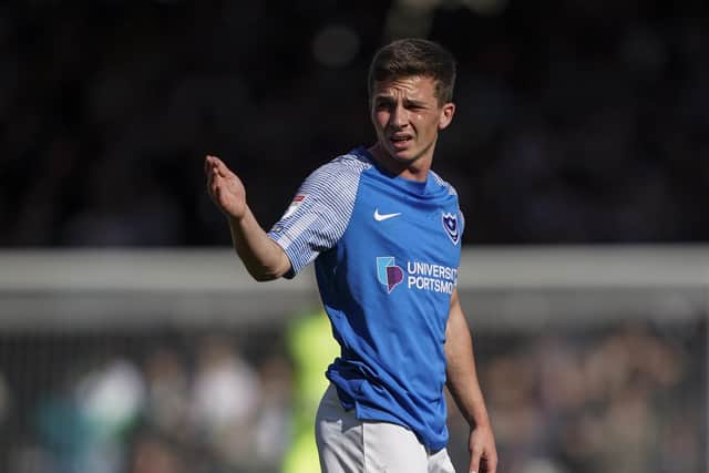 Joe Morrell admits he would relish partnering Tom Lowery in Pompey's midfield - although concedes height could be an issue. Picture: Jason Brown/ProSportsImages