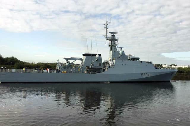 HMS Spey has taken to the sea for trials ahead of her maiden visit to Portsmouth later this year.