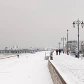 Southsea seafront and pier covered in snow in March 2018. Picture: Keith Woodland