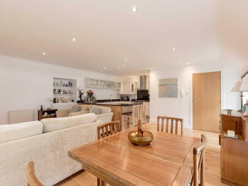 Open plan living area.