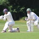 Harry Gadd on his way to his first Southern Premier League half-century of the season at Bournemouth. Picture by James Robinson