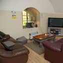 Pictured: Lounge area of Forgotten Veterans UK at  Fort Cumberland, Eastney, Portsmouth, in 2019. Picture: Habibur Rahman.