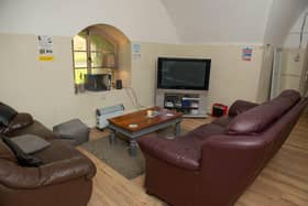 Pictured: Lounge area of Forgotten Veterans UK at  Fort Cumberland, Eastney, Portsmouth, in 2019. Picture: Habibur Rahman.