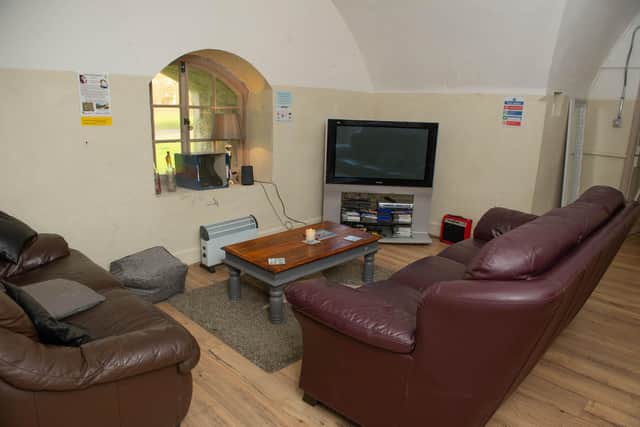 Pictured: Lounge area of Forgotten Veterans UK at Fort Cumberland, Eastney, Portsmouth, in 2019. Picture: Habibur Rahman.