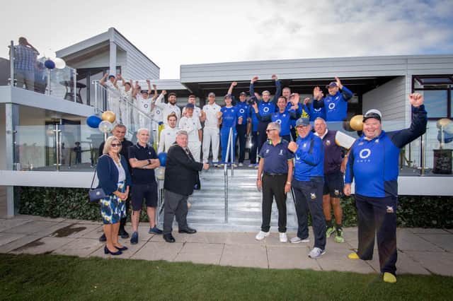 Lord mayor Cllr Frank Jonas officially opens the new Portsmouth CC pavilion.
Picture: Habibur Rahman