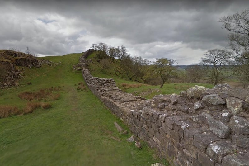 Hadrian's Wall in Northumberland was 24th with 12% saying it was their favourite view.