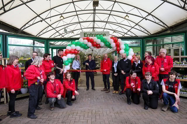 Alan Mak MP came along to cut the ribbon and officially open Havant Garden Centre on Saturday, March 15. Picture: Chris Moorhouse (150325-030)