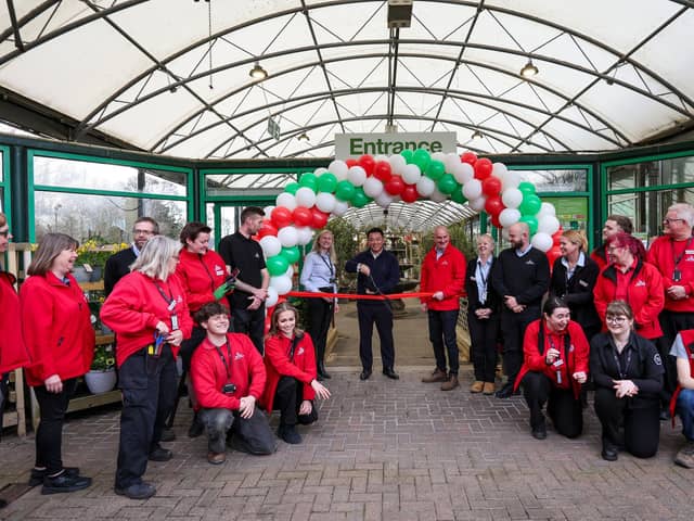 Alan Mak MP came along to cut the ribbon and officially open Havant Garden Centre on Saturday, March 15. Picture: Chris Moorhouse (150325-030)