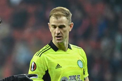 Celtic's English goalkeeper Joe Hart  (Photo by INA FASSBENDER/AFP via Getty Images)