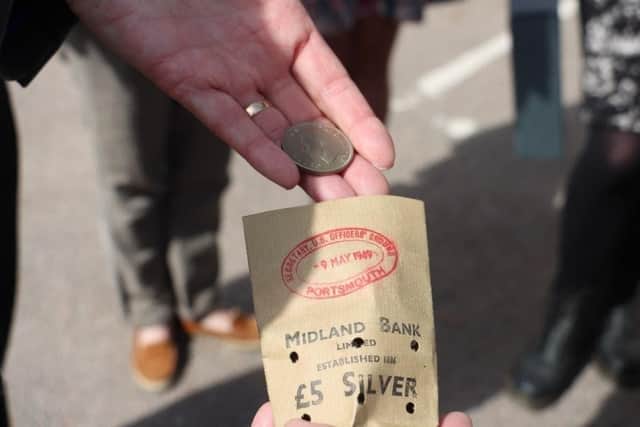 Coin discovered in Nuffield Building time capsule. Picture: University of Portsmouth.