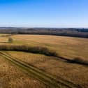 An aerial view of land at Havant Thicket, owned by Portsmouth Water, that would be used for the construction of its new reservoir.