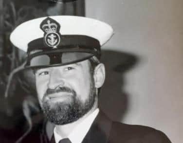 Vincent Flint in his Royal Navy uniform. Picture: Dawn Bradshaw