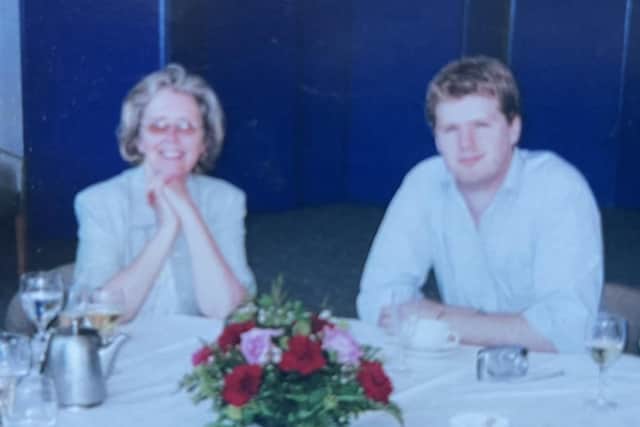 Ed Morrish with his mother Christine Picture: Ed Morrish/PA Wire