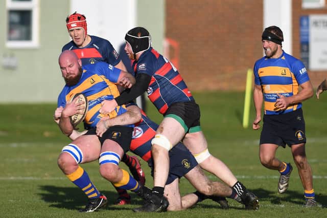 Action from US Portsmouth's controversial meeting with Gosport & Fareham 2s. Picture: Neil Marshall