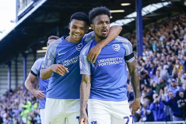 Dane Scarlett and Josh Koroma were among the 12 summer signings made by Pompey. Picture: Jason Brown/ProSportsImages