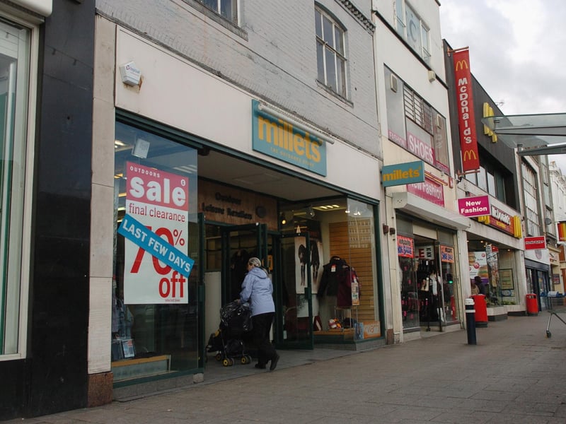 Can you remember the Millets outdoor goods shop in Commercial Road?