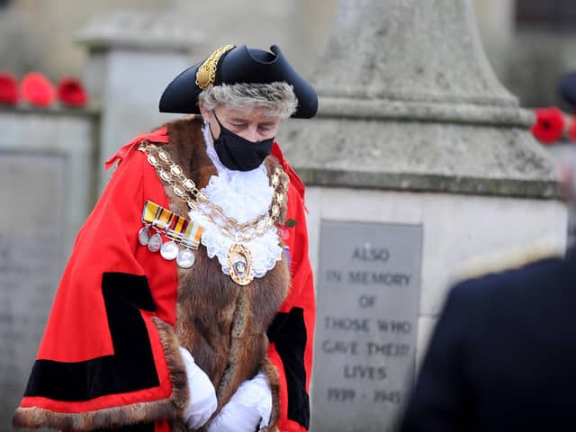 Mayor of Fareham Pamela Bryant at Holy Trinity Church in West Street, Fareham, in November 2020 

Picture: Sarah Standing (081120-9002)