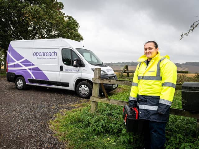 Openreach is reaching more rural locations such as Bishop's Waltham and Rowlands Castle 