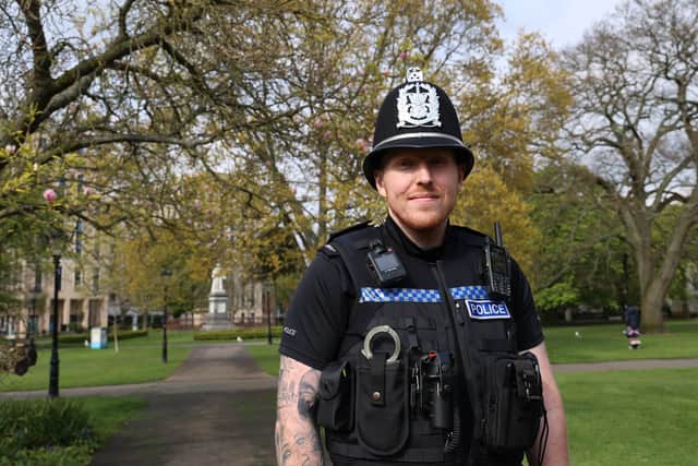 PC Callum Ridley-Stuart from Southampton Central Neighbourhood Policing Team Picture: Hampshire police