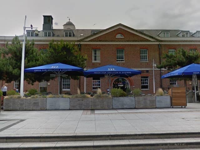 Loch Fyne, located in Gunwharf Quays, Portsmouth, has closed down suddenly. 
The restaurant chain, which is owned by Greene King, has seen numerous closures across the country.