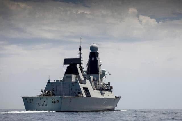 HMS Defender sailed into the Black Sea last year after a Nato operation in the Mediterranean. Credit: LPhot Dan Rosenbaum, HMS Defender