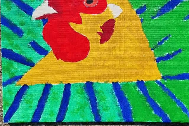 Isabella's winning artwork. 