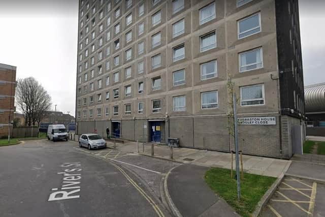 The incident took place at Edgbaston House, Portsmouth. Picture: Google Street View