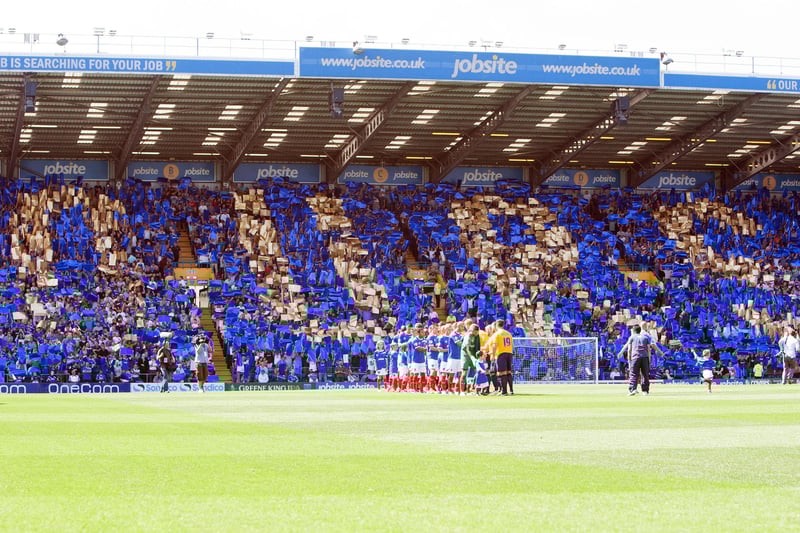 The opening day of the 2013-14 season created the iconic Ours photograph for the visit of Oxford United, however on the pitch the occasion turned out to be a disaster. Patrick Agyemang got Guy Whittingham's team off to the perfect start, yet two goals in four minutes from the visitors turned the game on its head and the Blues went in at the break 2-1 down. Following Johnny Ertl's sending off, Pompey imploded, with two further Oxford goals as they ran out 4-1 winners on a miserable beginning to the new campaign. Picture: Oliver Zee
