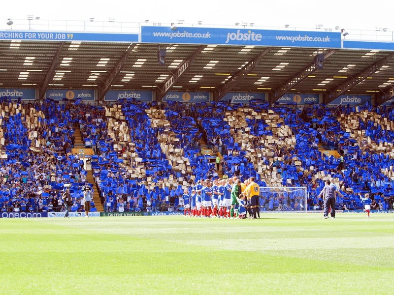 The opening day of the 2013-14 season created the iconic Ours photograph for the visit of Oxford United, however on the pitch the occasion turned out to be a disaster. Patrick Agyemang got Guy Whittingham's team off to the perfect start, yet two goals in four minutes from the visitors turned the game on its head and the Blues went in at the break 2-1 down. Following Johnny Ertl's sending off, Pompey imploded, with two further Oxford goals as they ran out 4-1 winners on a miserable beginning to the new campaign. Picture: Oliver Zee