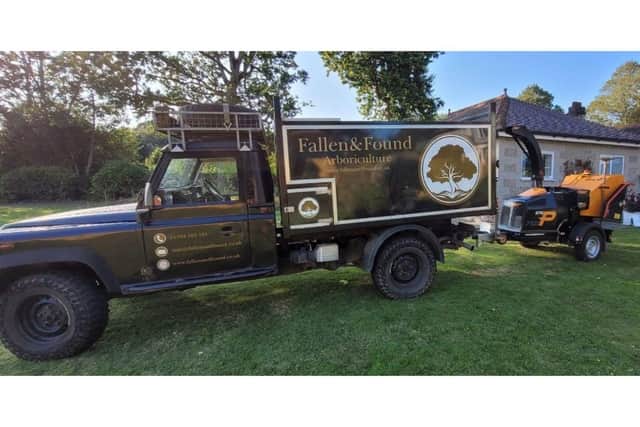 Stephanie Smith and Oliver Lower, of Emsworth business Fallen&Found Arboriculture, admitted the theft has been ‘crippling’ with them now having to close the business. The old Land Rover was taken from their Havant Road driveway along with a chipper at 4.05am on Saturday.