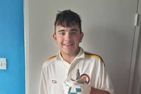 Danny Bradley-Turner, 14, made his maiden Hampshire League century in a run-fest for Gosport Borough 3rds against Clanfield at Privett  Park