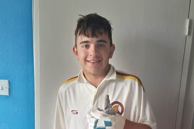 Danny Bradley-Turner, 14, made his maiden Hampshire League century in a run-fest for Gosport Borough 3rds against Clanfield at Privett Park
