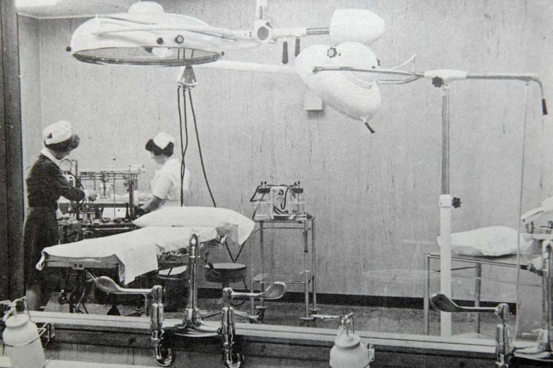 St Mary's Hospital, Portsmouth operating theatre 1967.