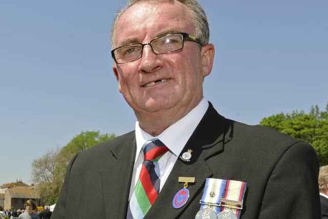 Falklands veteran Chris Purcell, who was on board HMS Sheffield when she was sunk, has also called on people to mark Remembrance Sunday
Picture: Ian Hargreaves  (121851-07c)